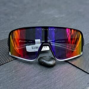 NEW Unisex Blenders Eclipse Polarized Sunglasses Black Blue Rainbow MTB Hiking